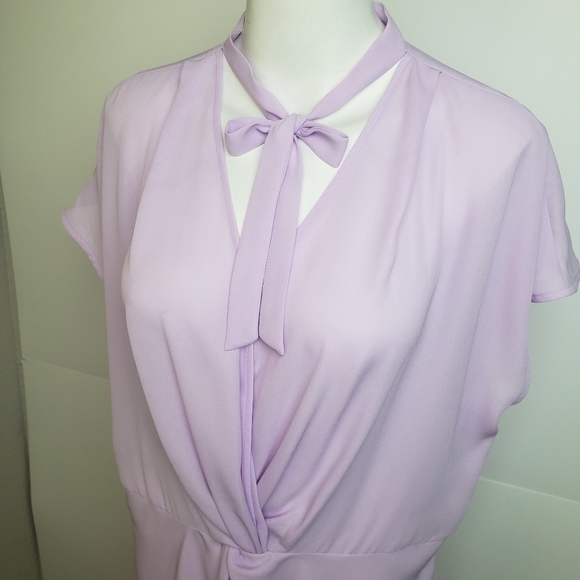 Lavender sheer blouse - Picture 5 of 8